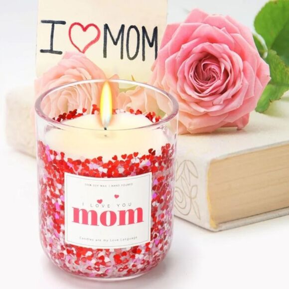 Mothers Gifts - 11 oz Lavender Scented Candle,natural Soy Wax,Pure Essential Oil - Picture 1 of 5